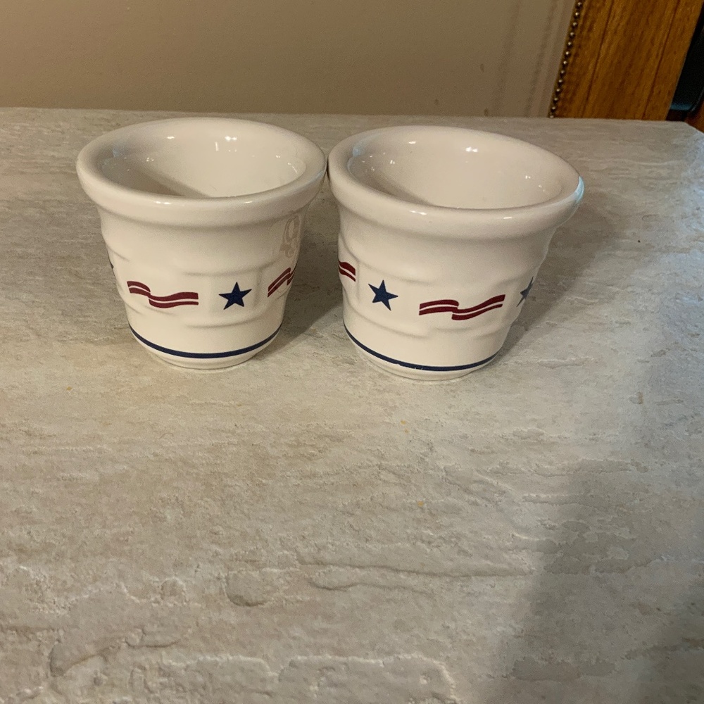 Longaberger Red White & Blue Votive Set